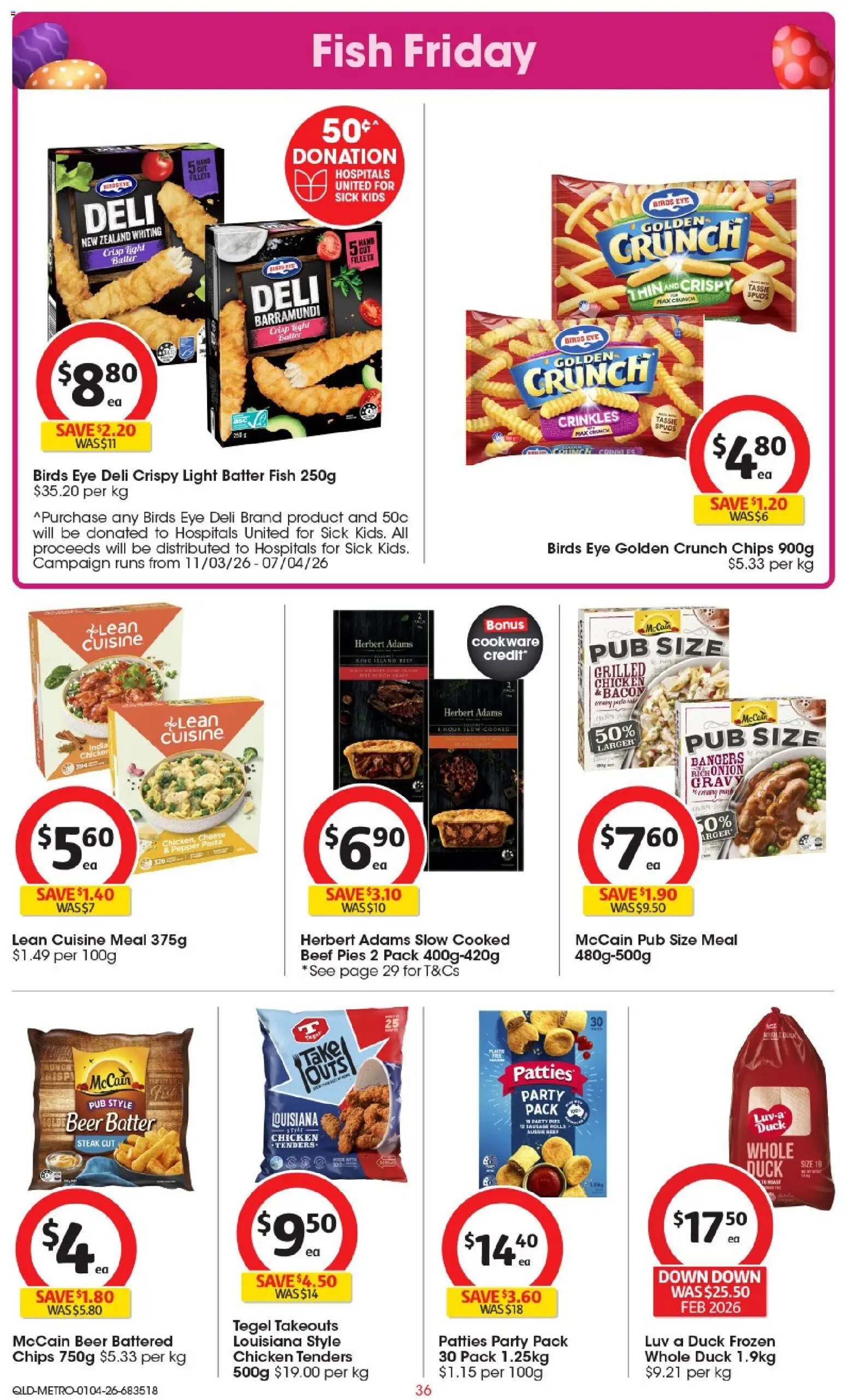 Coles catalogue - valid from 01.04.2026 | Page: 36 | Products: Duck, Cheese, Cookware, Pies