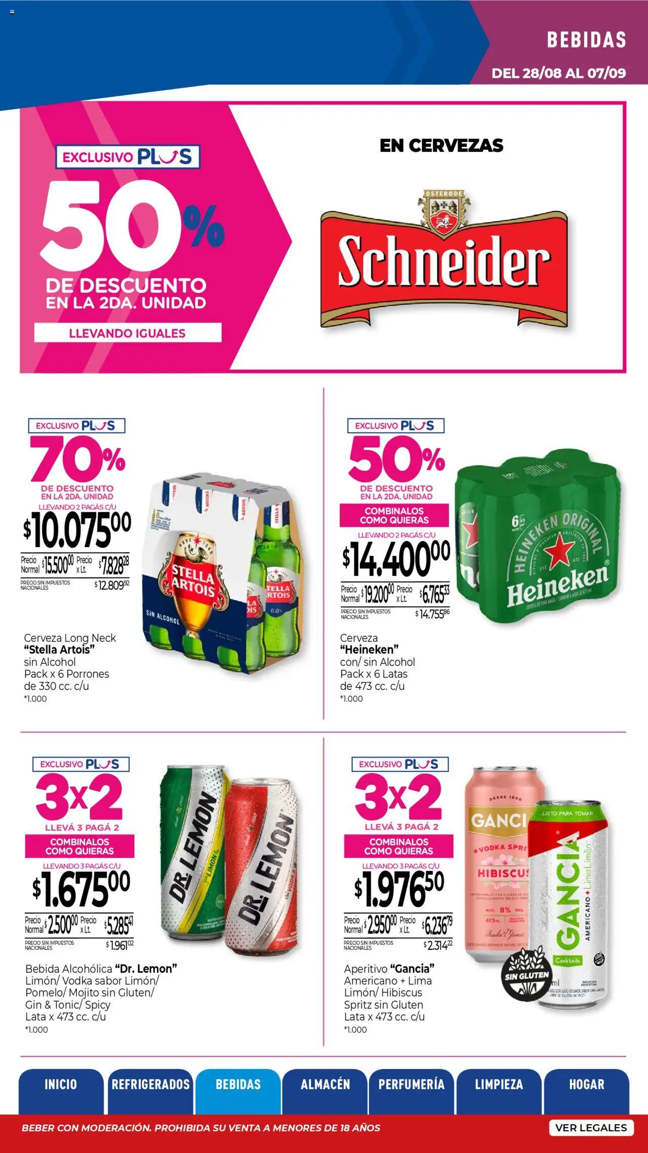 La Anonima - Insuperables - z3 │ válido desde el 28.08.2025 | Página: 11 | Productos: Vodka, Gin, Lima, Cerveza