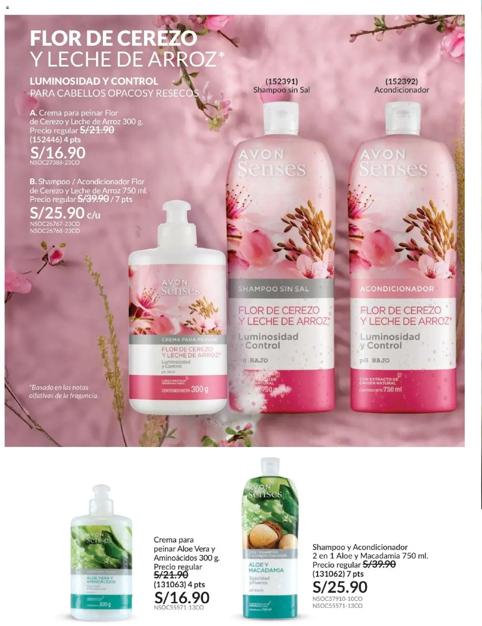 Catálogo Avon válido desde 01.02.2026 | Página: 180 | Productos: Shampoo, Acondicionador, Leche, Arroz
