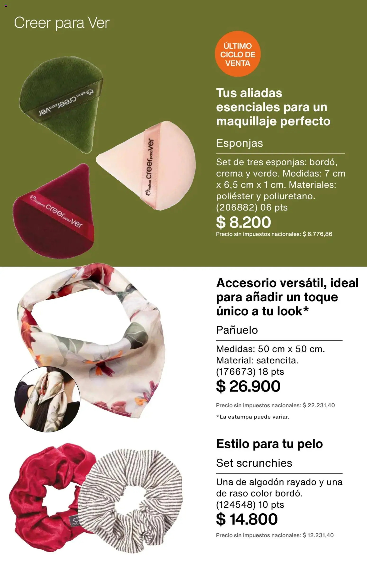 Catálogo Natura Ciclo 1/2026 │ válido desde el 06.01.2026 | Página: 275 | Productos: Algodón, Pañuelo, Maquillaje, Crema