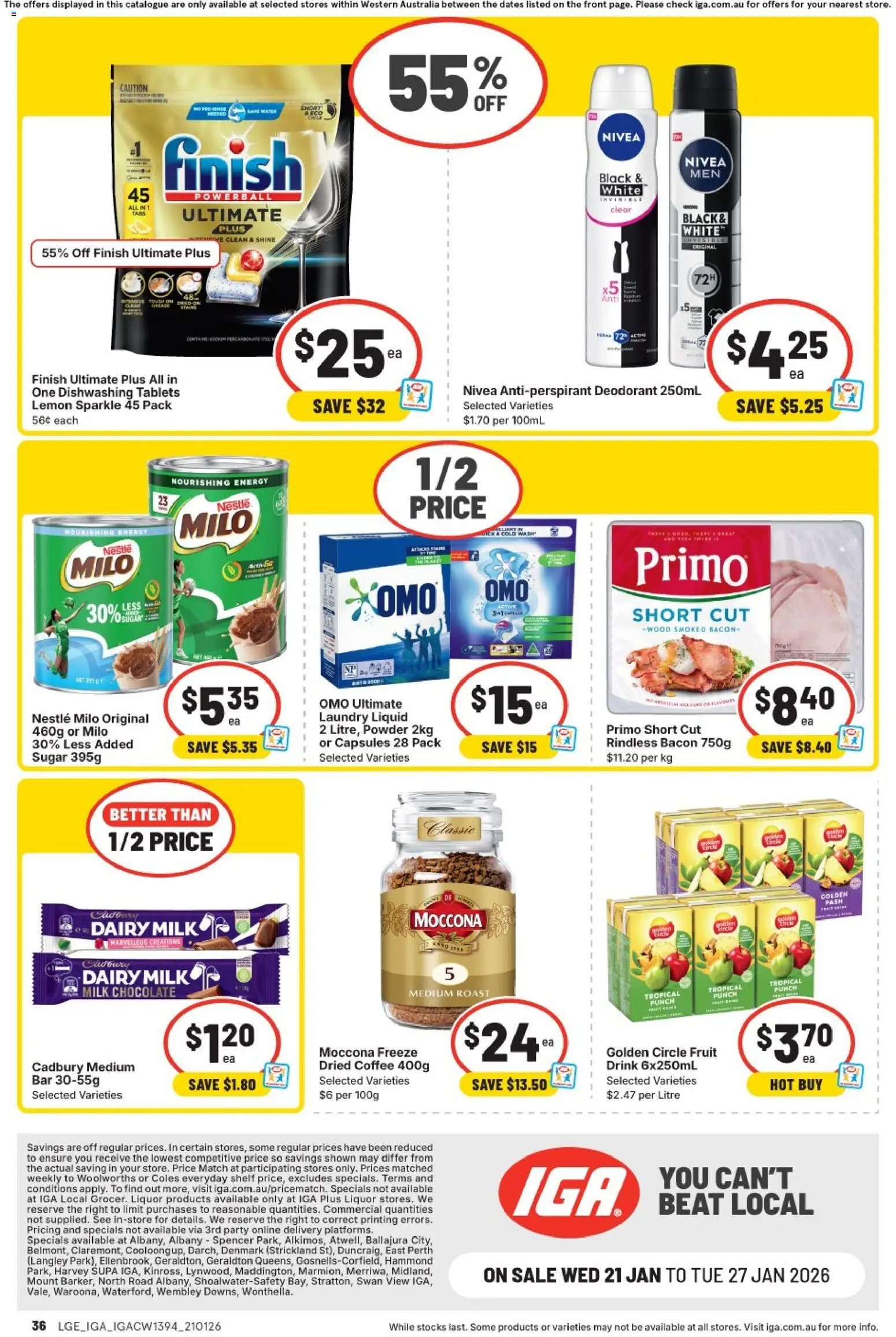 IGA catalogue - valid from 21.01.2026 | Page: 33 | Products: Powder, Coffee, Wood, Moccona