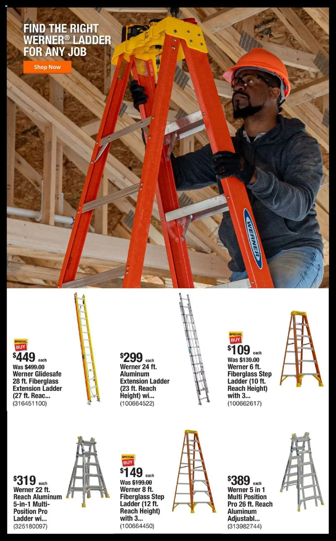Home Depot Shop Pro Ad - valid from 11.08.2025 | Page: 2 | Products: Ladder