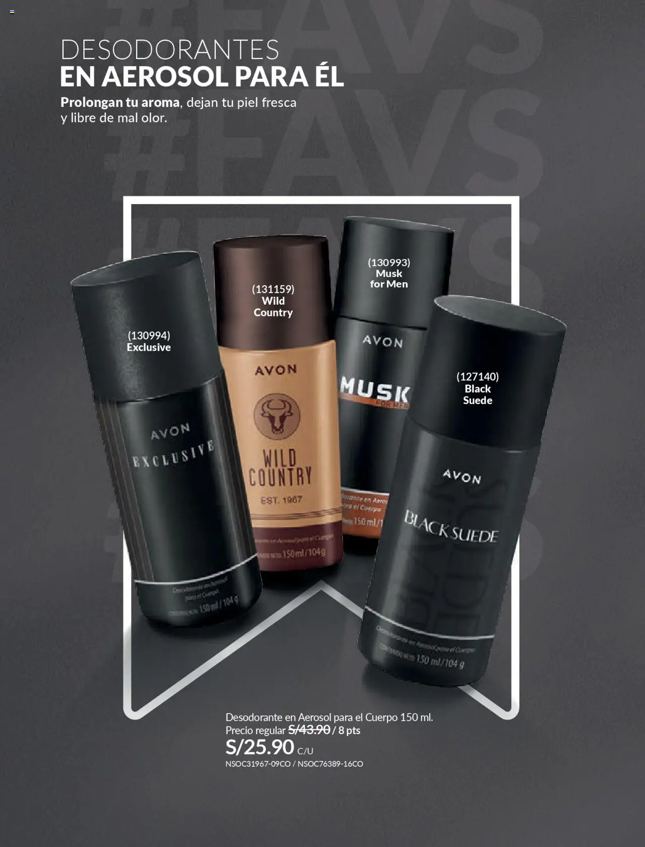 Catálogo Avon válido desde 11.08.2025 | Página: 174 | Productos: Desodorante