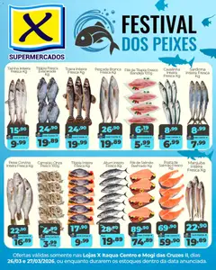X Supermercados ofertas Festival dos Peixes - Pré-Visualização do folheto da loja X Supermercados, válido de 26.03.2026