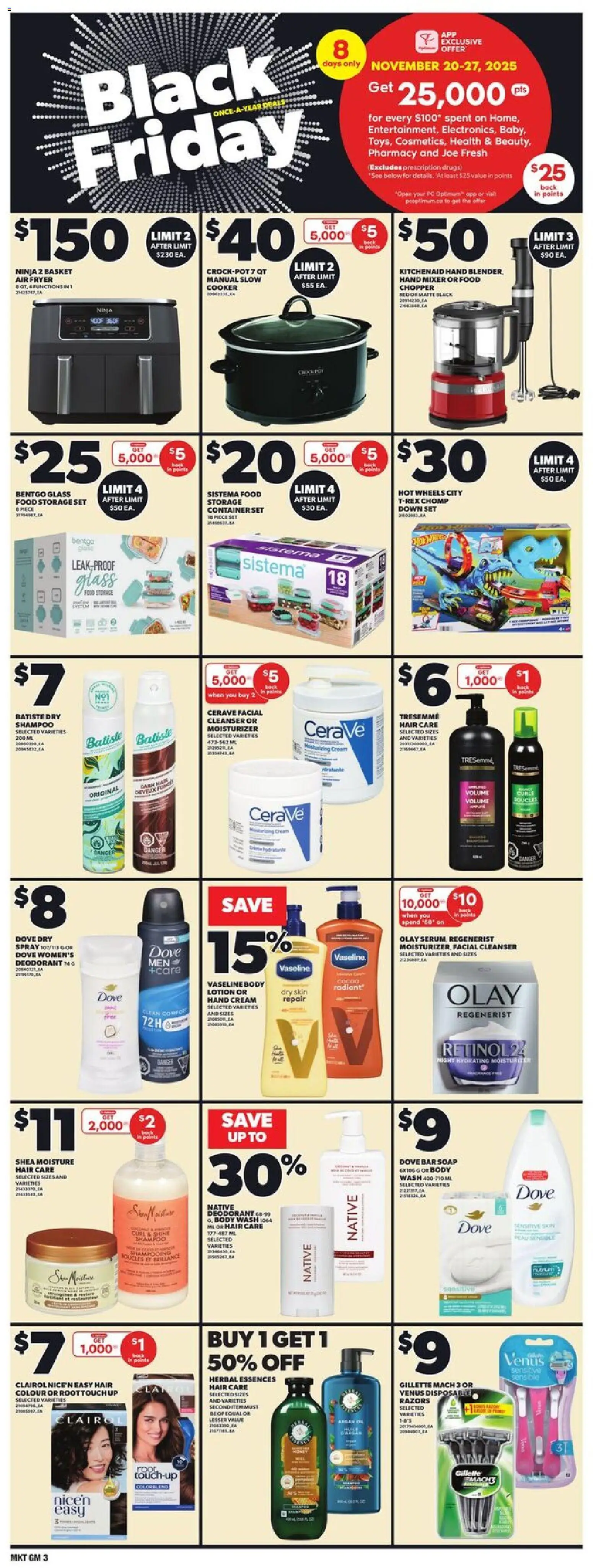 Zehrs flyer valid from 20.11.2025 | Page: 9 | Products: Cooker, Hand cream, Deodorant, Basket