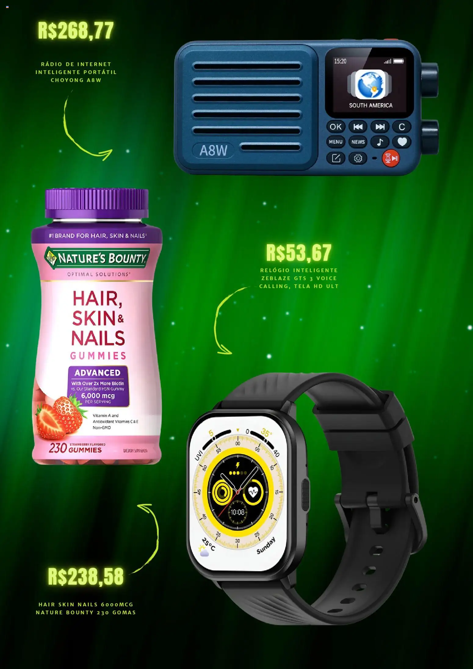Mercado Livre Folheto - válido de 27.10.2025 | Página: 5 | Produtos: Tela, Relógio, Rádio