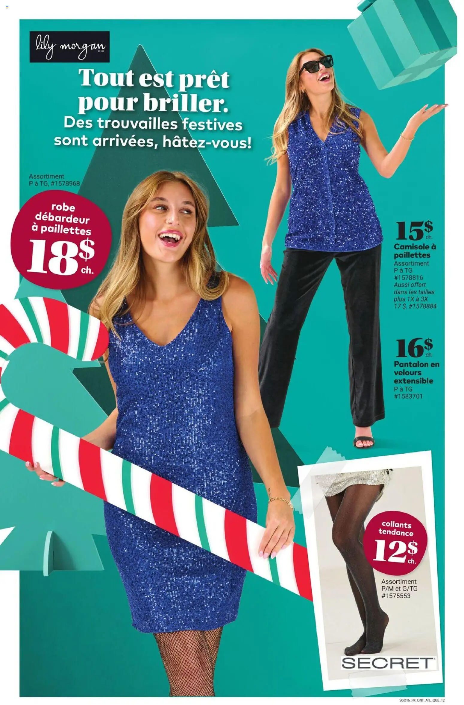 Giant Tiger flyer valid from 19.11.2025 | Page: 14 | Products: Dress, Tights, Pants, Robe