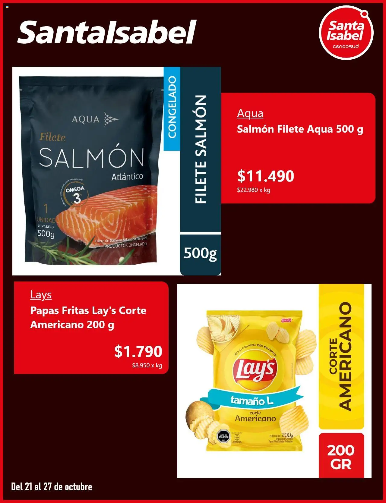 Santa Isabel ofertas  │ válido desde el 21.10.2025 | Página: 5 | Productos: Papas fritas