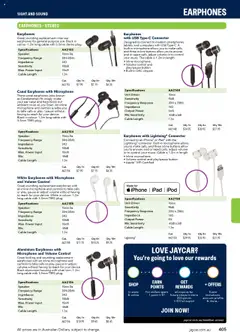 Preview of Jaycar Engineering & Scientific Catalogue 2025/2026  - valid from 09.07.2025 | Page: 405 | Products: Ipod, Speaker, Usb, Stereo