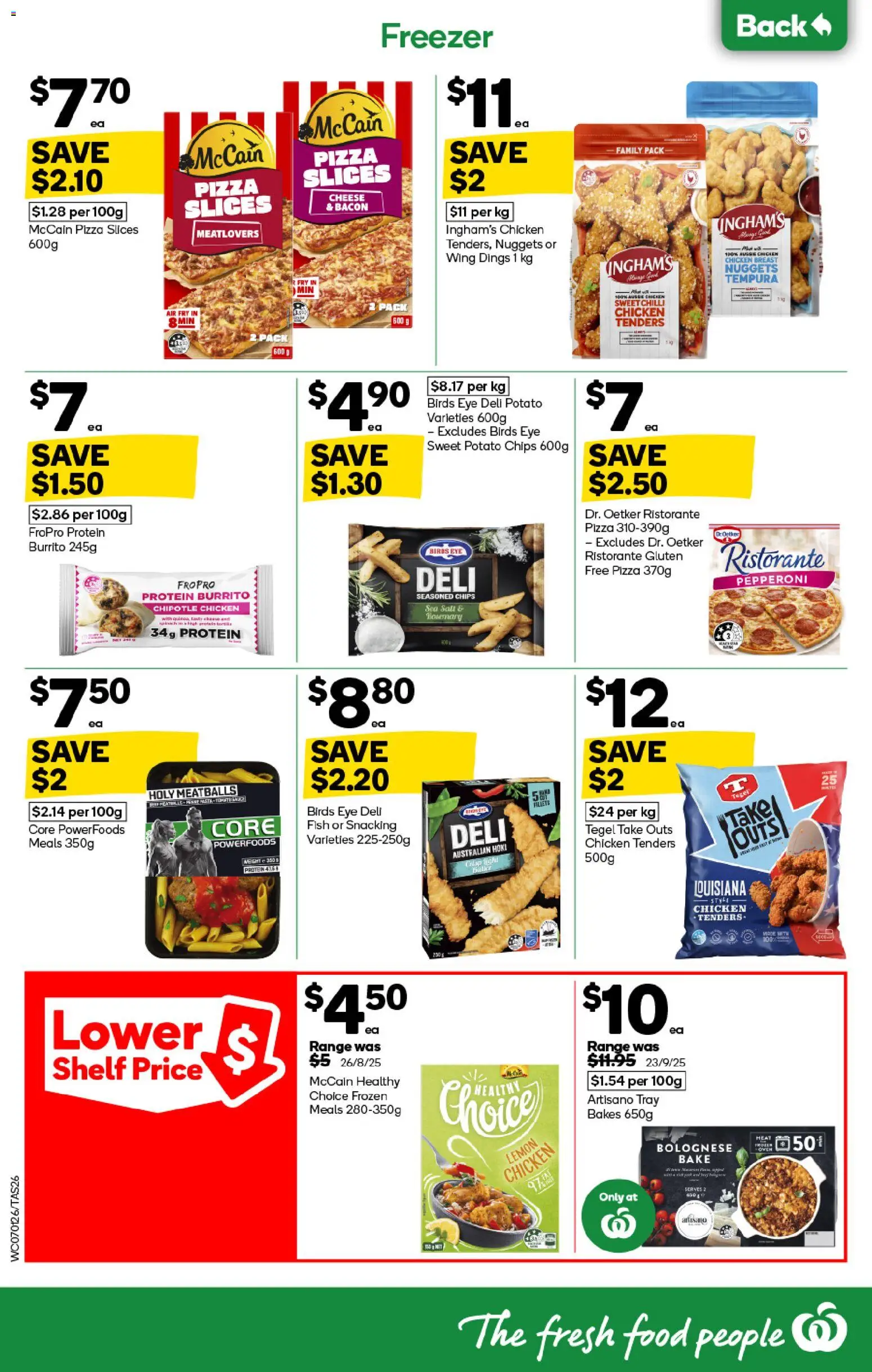 Woolworths catalogue - valid from 07.01.2026 | Page: 26 | Products: Cheese, Chips, Lemon, Freezer