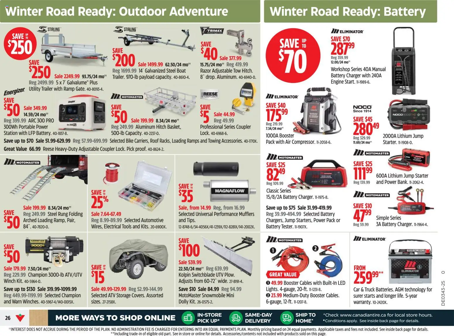 Canadian Tire flyer valid from 16.10.2025 | Page: 26 | Products: Battery