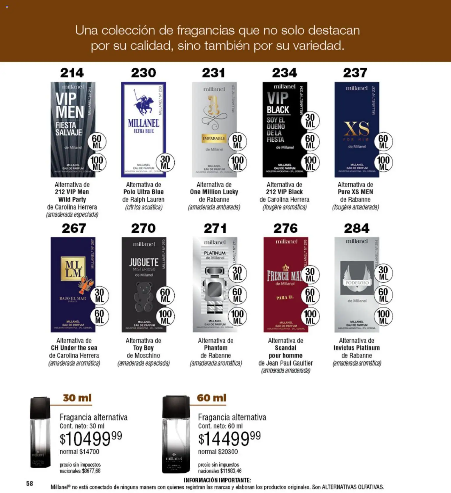 Millanel - Catálogo │ válido desde el 10.11.2025 | Página: 60 | Productos: Jean, Fragancia