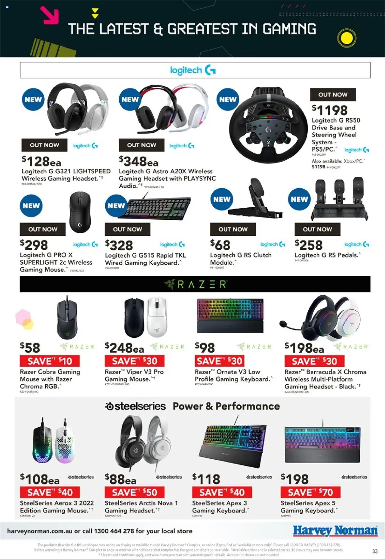 Harvey Norman catalogue - valid from 17.10.2025 | Page: 33 | Products: Clutch, Accessories, Mouse, Headset
