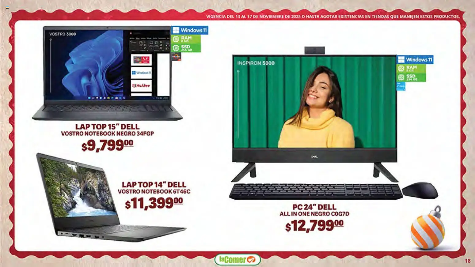 Nuevas ofertas de La Comer válidas en toda la República Mexicana desde el 13.11.2025. ¡Encuentra las mejores ofertas en La Comer Buen Fin ! | Página: 18 | Productos: Notebook, Top