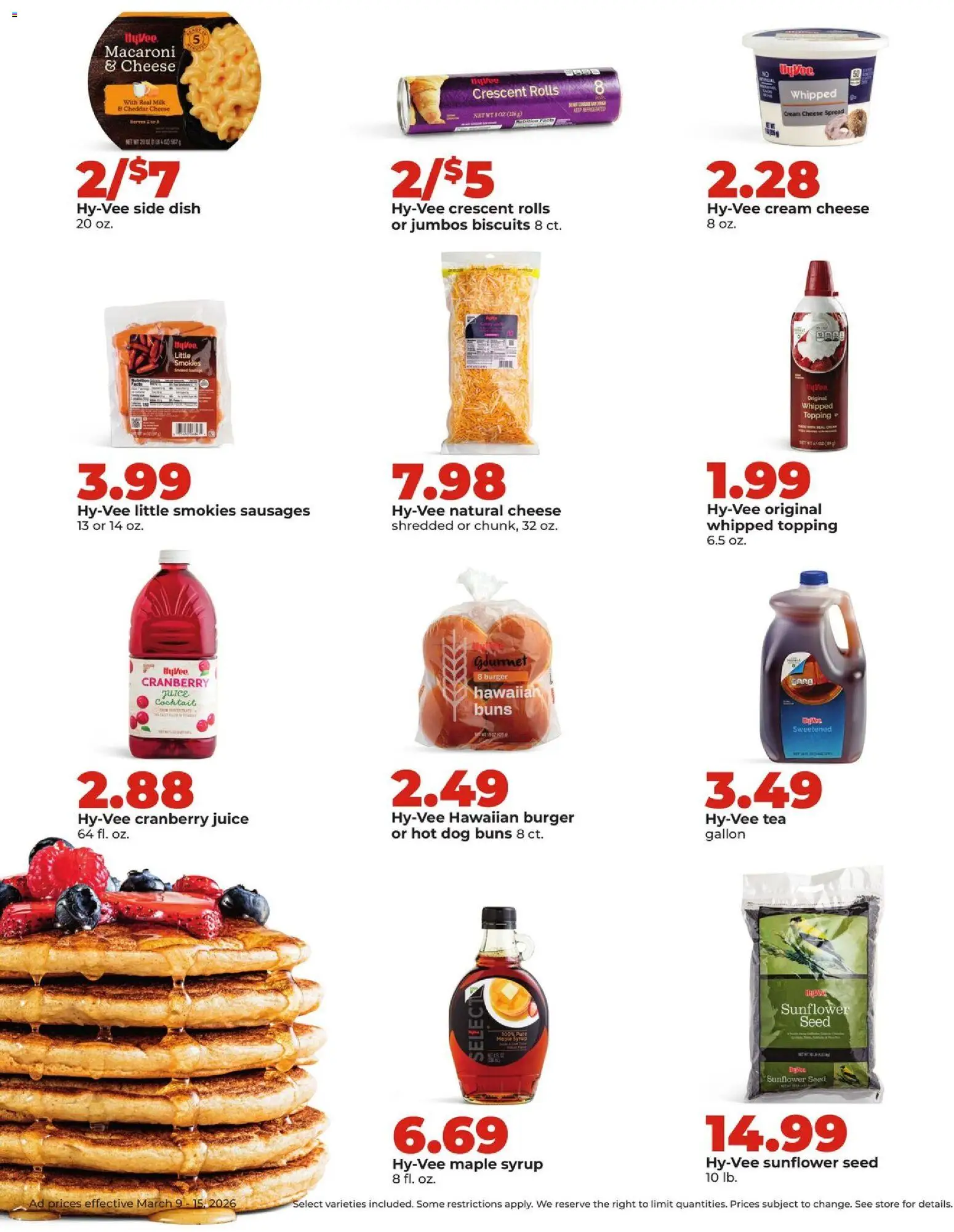 HyVee Weekly Ad - valid from 09.03.2026 | Page: 18 | Products: Milk, Cheese, Juice, Tea