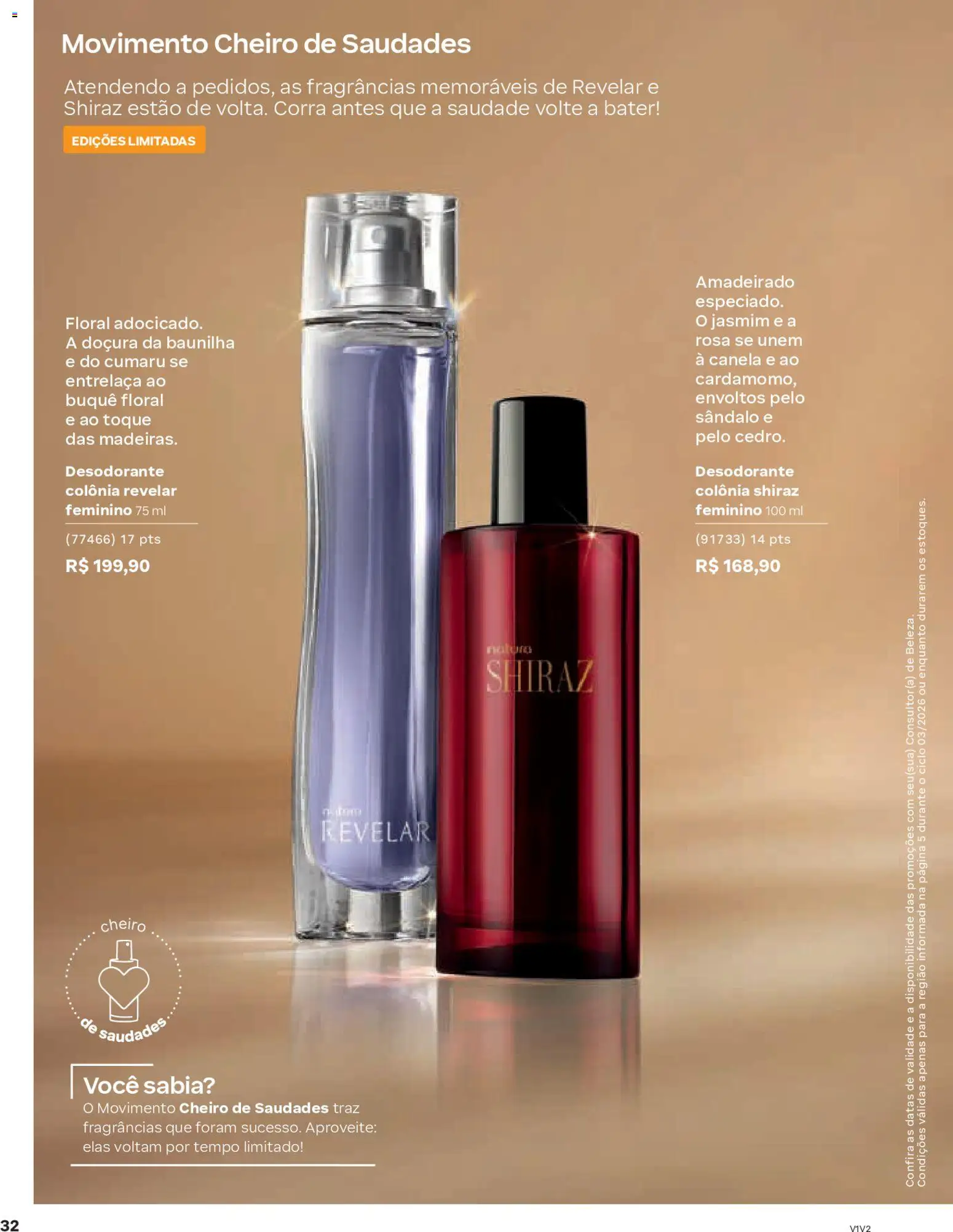 Natura Folheto - válido de 04.02.2026 | Página: 32 | Produtos: Desodorante, Canela