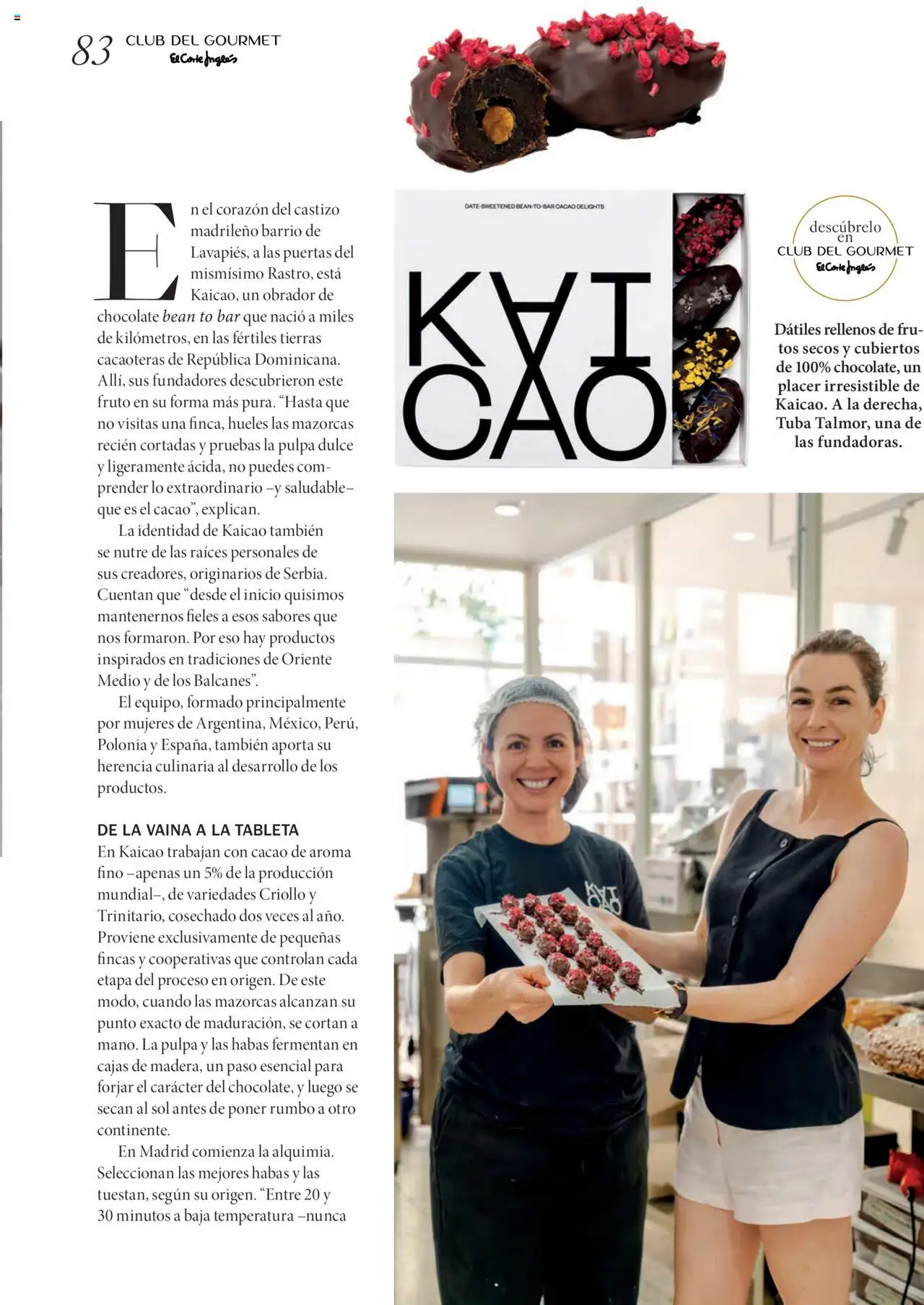 Nuevas ofertas de El Corte Inglés válidas en toda la República Mexicana desde el 29.09.2025. ¡Encuentra las mejores ofertas en El Corte Inglés - Catálogo Gourmet Magazine Otoño! | Página: 83 | Productos: Chocolate, Cacao, Tableta