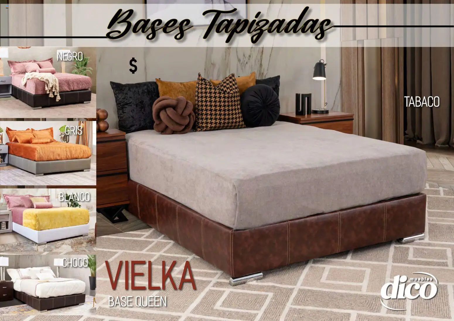 Nuevas ofertas de Muebles Dico válidas en toda la República Mexicana desde el 01.04.2026. ¡Encuentra las mejores ofertas en Muebles Dico catálogo Camas tapizadas ! | Página: 9