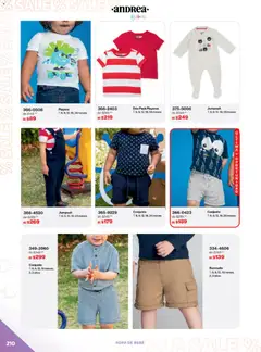 Vista previa de Andrea catálogo Outlet, nuevo folleto de la tienda, válido en México a partir del 21.12.2025 | Página: 210 | Productos: Ropa, Playera, Conjunto, Bermuda