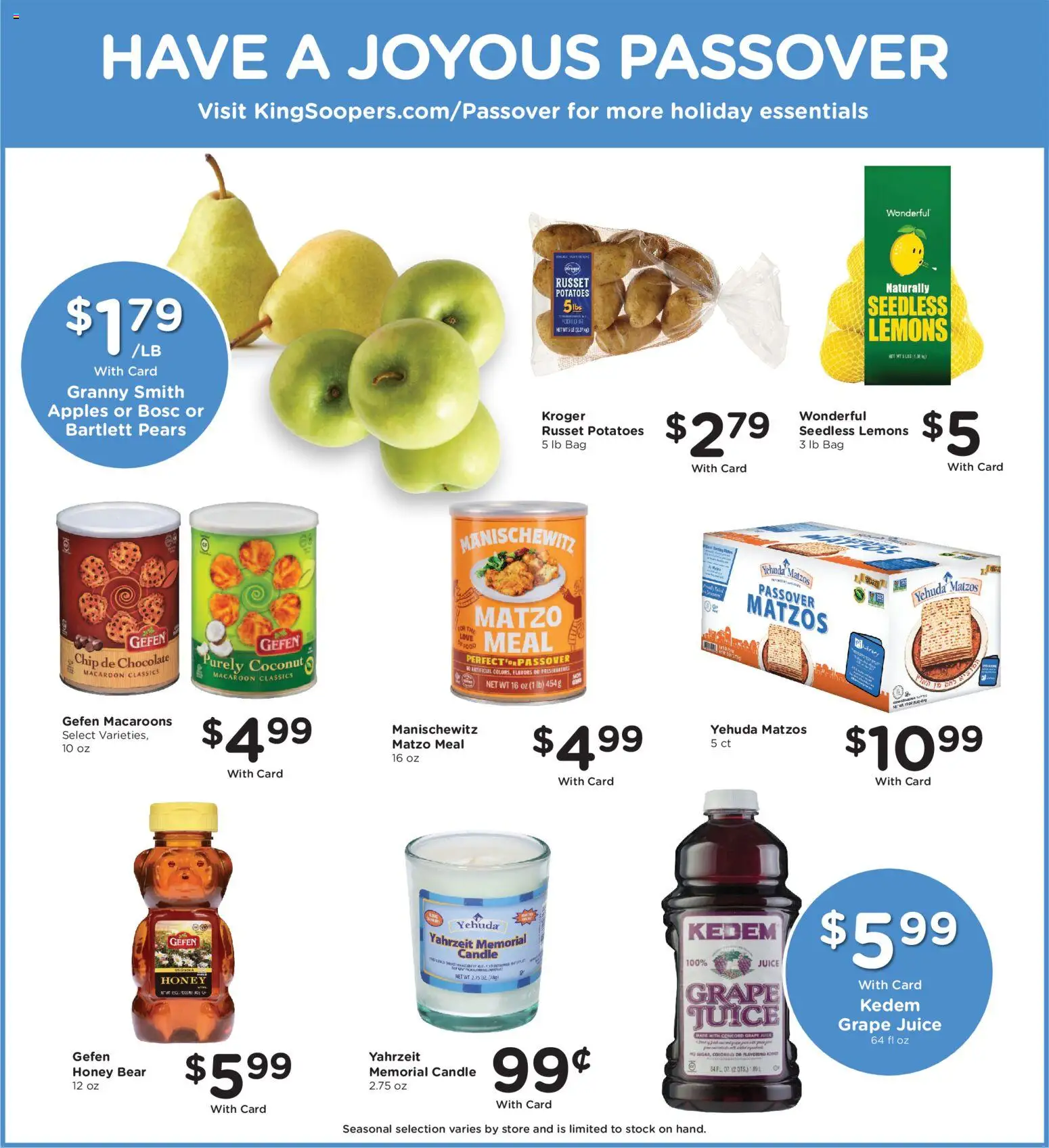King Soopers Weekly Ad - valid from 25.03.2026 | Page: 13 | Products: Juice, Apples, Potatoes, Bag