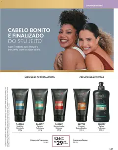 Avon - Campanha 01 - Pré-Visualização do folheto da loja Avon, válido de 19.12.2025 | Página: 137 | Produtos: Shampoo, Creme, Creme para pentear