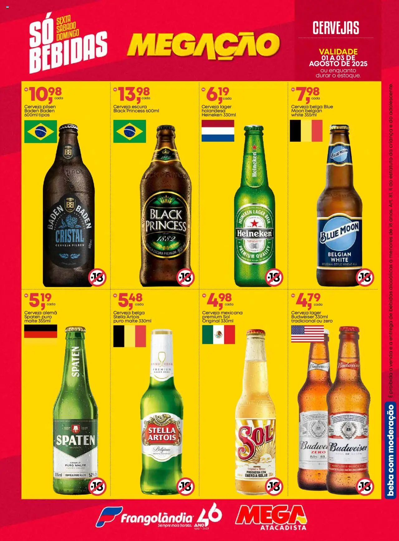 Frangolândia Folheto - válido de 01.08.2025 | Página: 9 | Produtos: Cerveja, Heineken