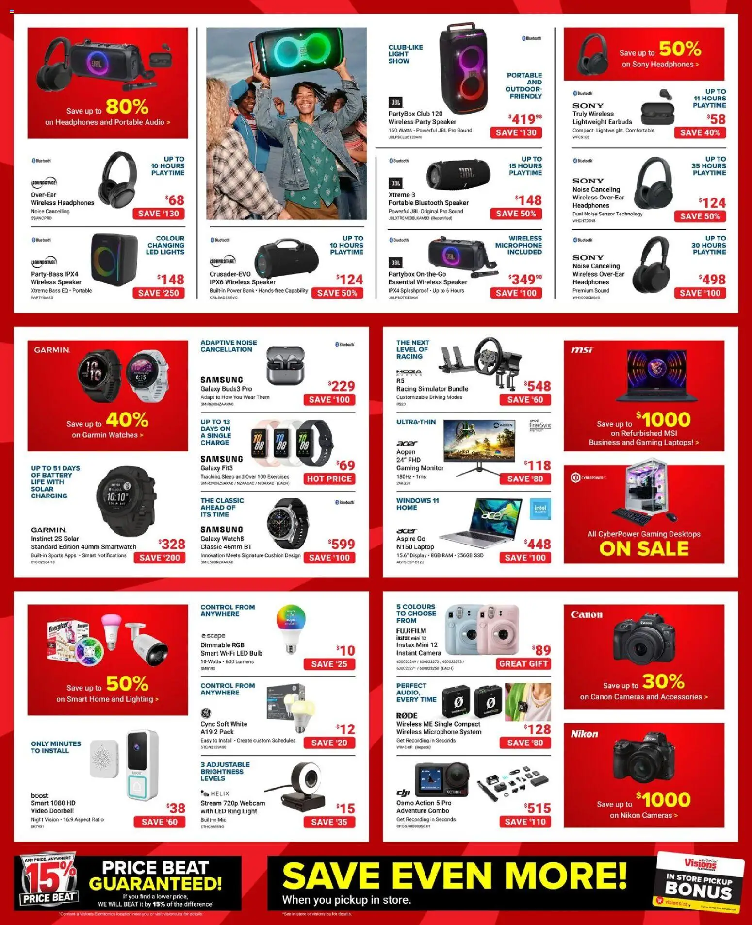 Visions flyer valid from 14.11.2025 | Page: 4 | Products: Audio, Headphones, Speaker, Battery