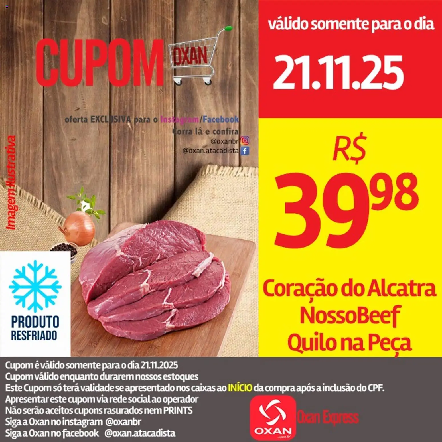 Oxan Atacadista Folheto - válido de 21.11.2025 | Página: 3 | Produtos: Alcatra