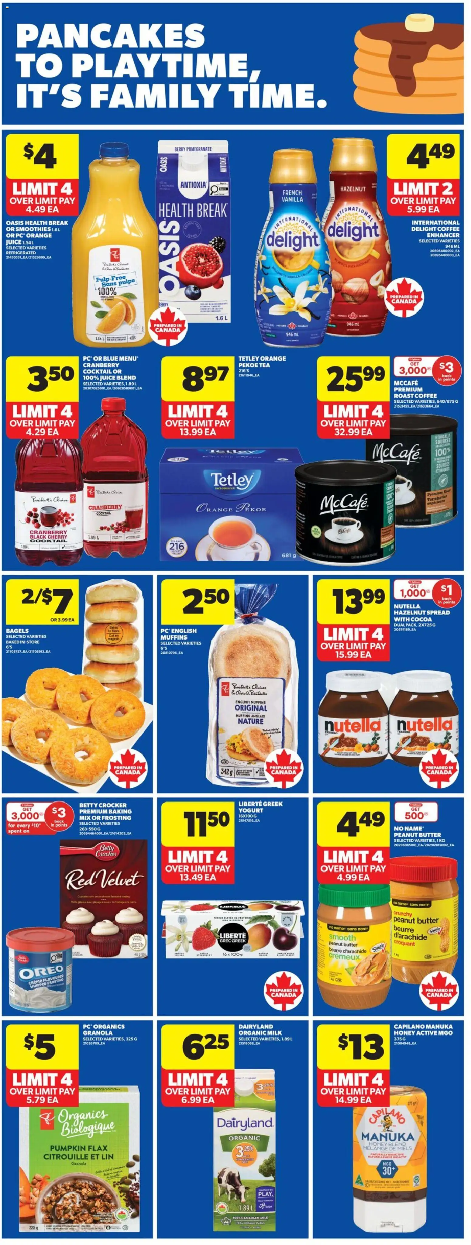Real Canadian Superstore flyer valid from 12.02.2026 | Page: 11 | Products: Tea, Yogurt, Coffee, Pumpkin