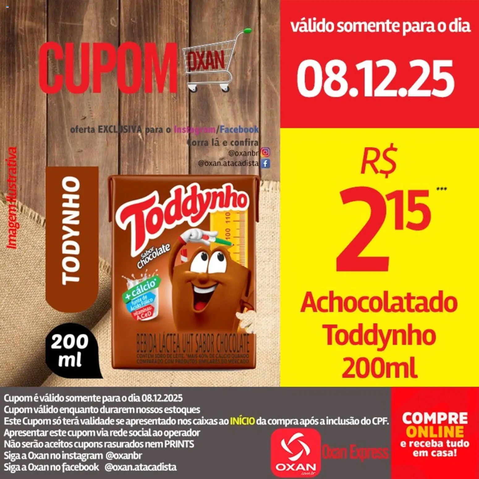 Oxan Atacadista Folheto - válido de 08.12.2025 | Página: 18 | Produtos: Achocolatado, Chocolate, Cálcio, Bebida