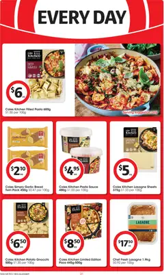 Preview of Coles catalogue  - valid from 18.03.2026 | Page: 31 | Products: Chicken, Pasta, Sauce, Garlic