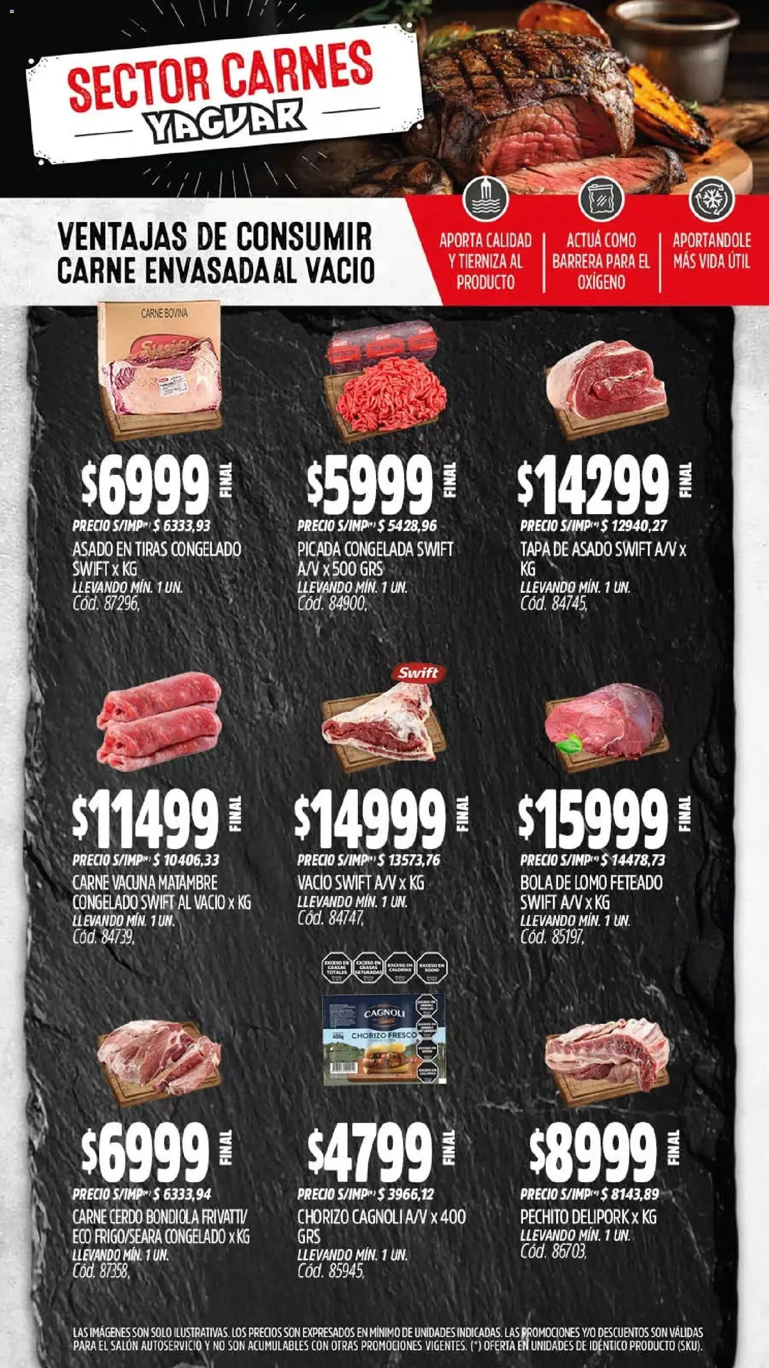 Yaguar catálogo │ válido desde el 06.04.2026 | Página: 5 | Productos: Sal, Chorizo, Cerdo