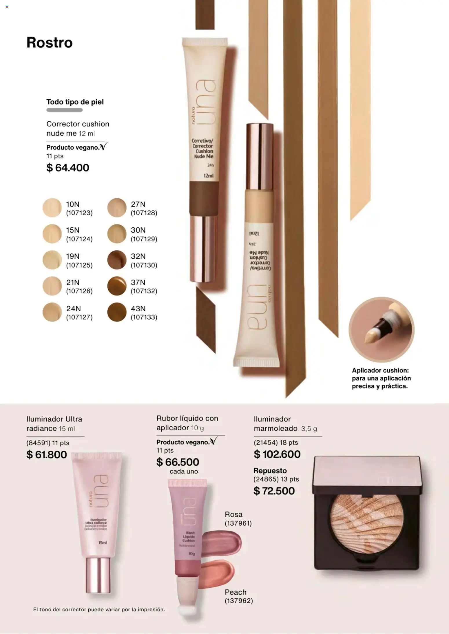 Natura revista - valida desde el 02.01.2026 | Página: 56 | Productos: Iluminador, Rubor, Corrector