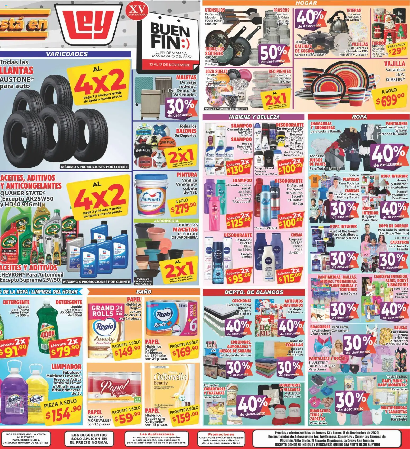 Nuevas ofertas de Casa Ley válidas en toda la República Mexicana desde el 13.11.2025. ¡Encuentra las mejores ofertas en Casa Ley folleto Mazatlán! | Página: 4 | Productos: Limpiador, Body, Pintura, Pants