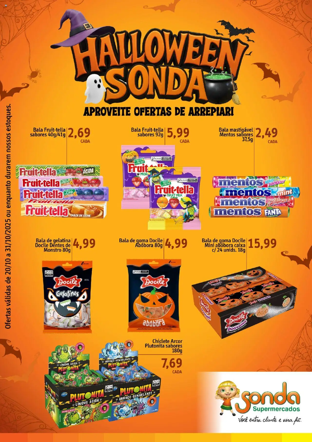 Sonda Folheto - válido de 20.10.2025 | Página: 1 | Produtos: Caixa, Bala, Chiclete, Gelatina
