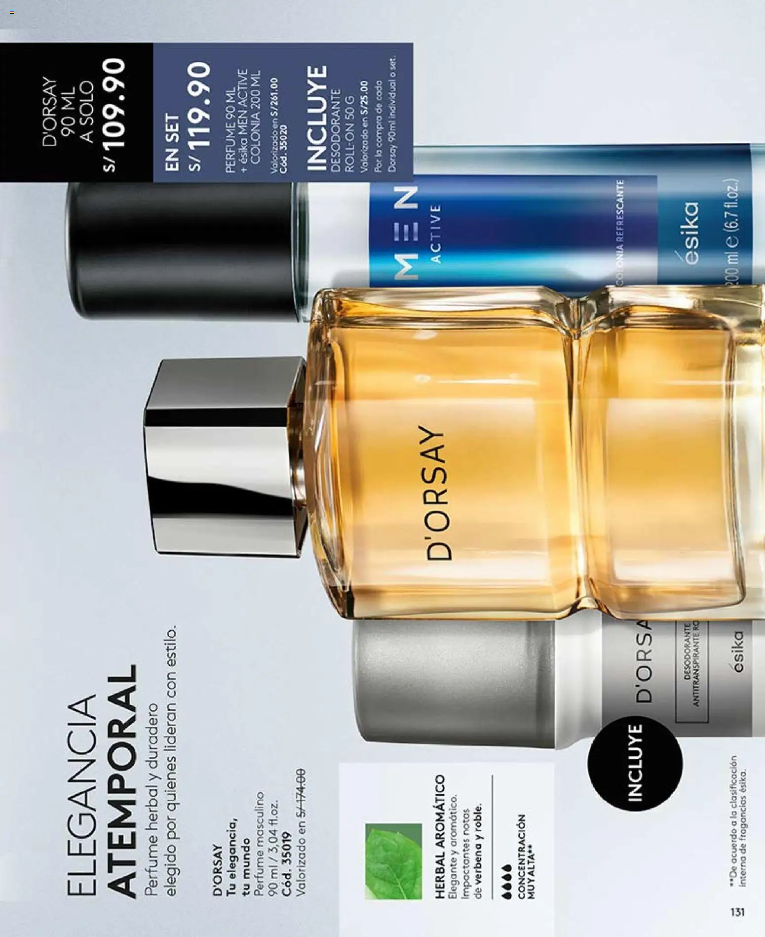 Catálogo Ésika válido desde 14.03.2026 | Página: 131 | Productos: Desodorante, Antitranspirante, Perfume