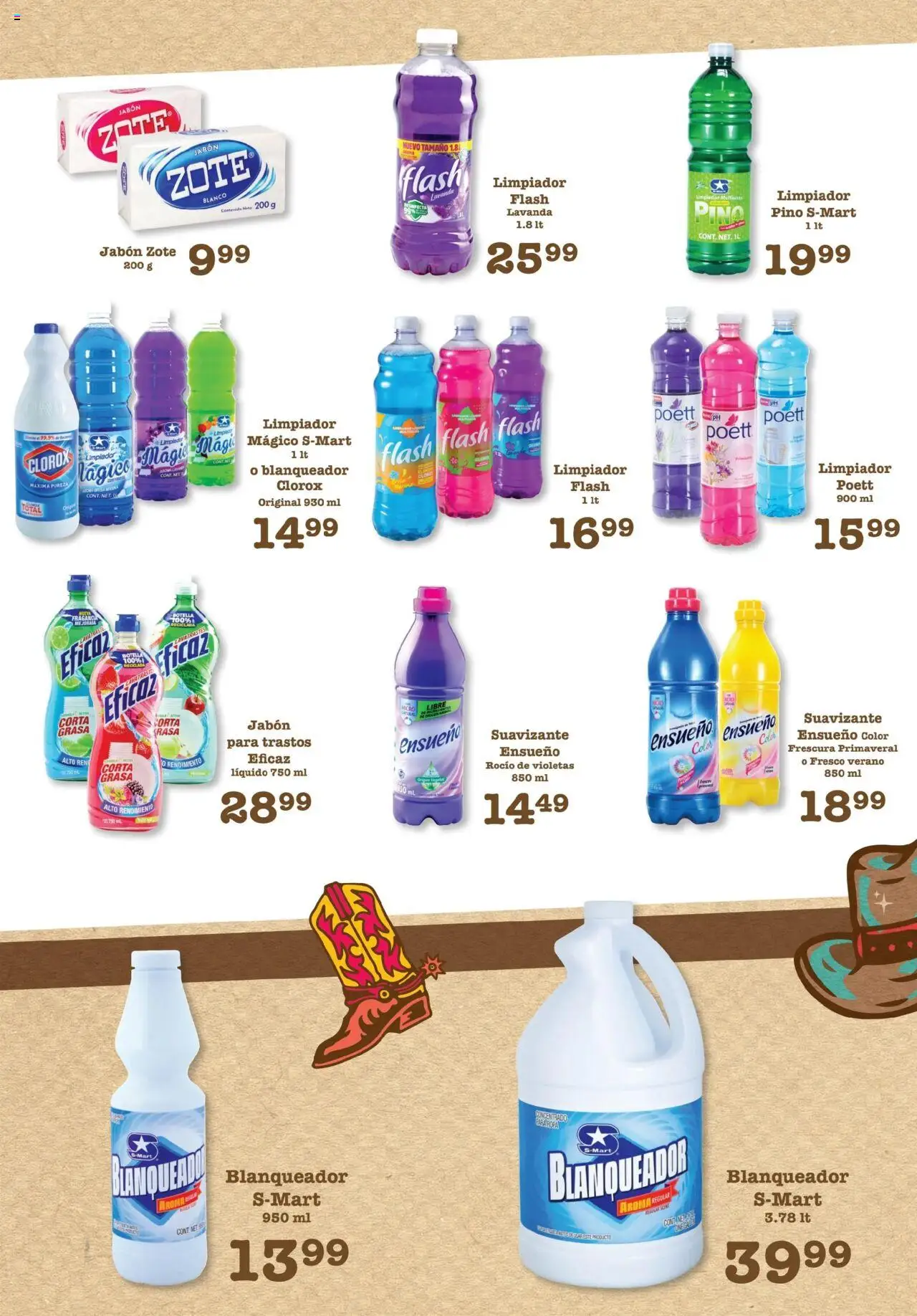 Nuevas ofertas de S-Mart válidas en toda la República Mexicana desde el 01.08.2025. ¡Encuentra las mejores ofertas en S-Mart - Folleto de Feria - Chihuahua! | Página: 4 | Productos: Huevo, Suavizante, Limpiador, Botella