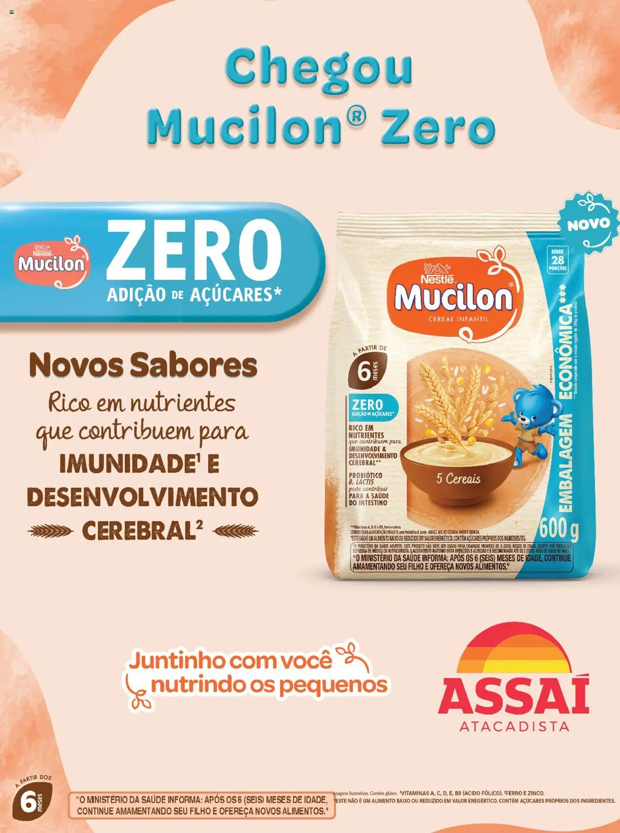 Assaí Atacadista Folheto - válido de 01.07.2025 | Página: 47 | Produtos: Ferro, Cereais, Baixo, Mucilon