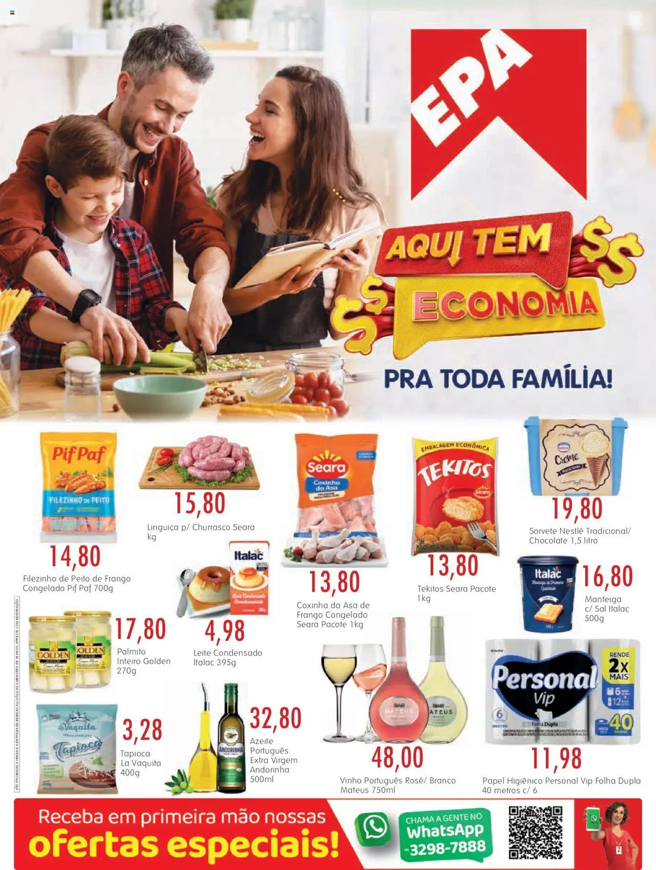 EPA Folheto - válido de 08.09.2025 | Página: 1 | Produtos: Palmito, Sorvete, Sal, Frango