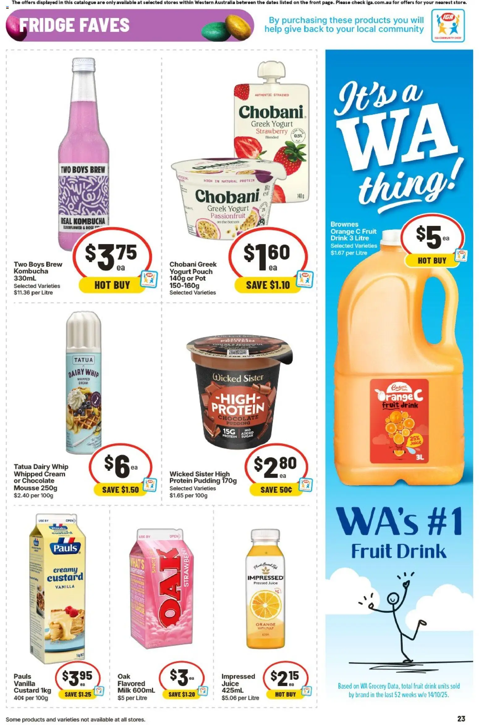 IGA catalogue - valid from 01.04.2026 | Page: 23 | Products: Pot, Chocolate, Pudding, Fridge