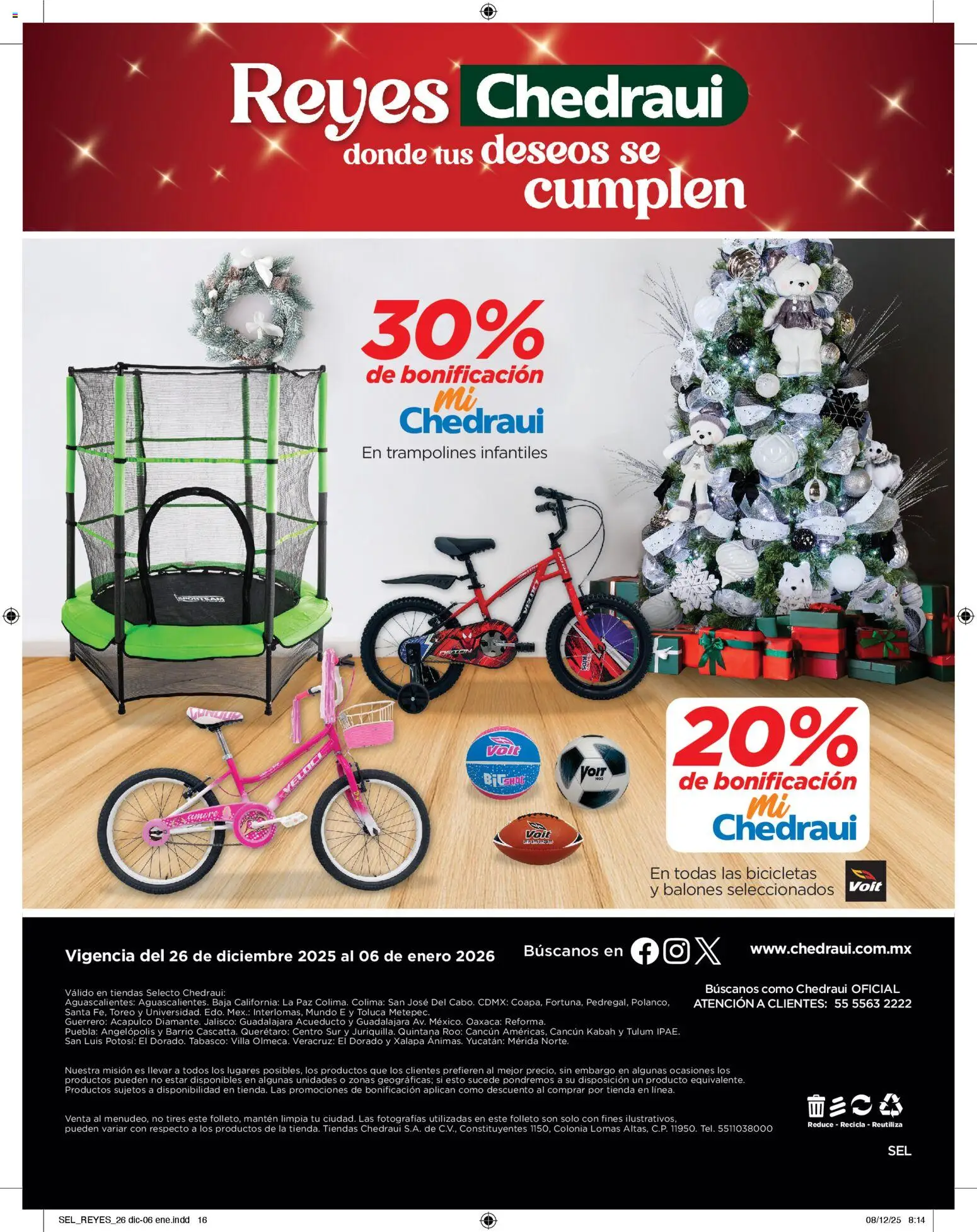 Nuevas ofertas de Chedraui válidas en toda la República Mexicana desde el 26.12.2025. ¡Encuentra las mejores ofertas en Chedraui folleto  Llevarte más cuesta menos! | Página: 16