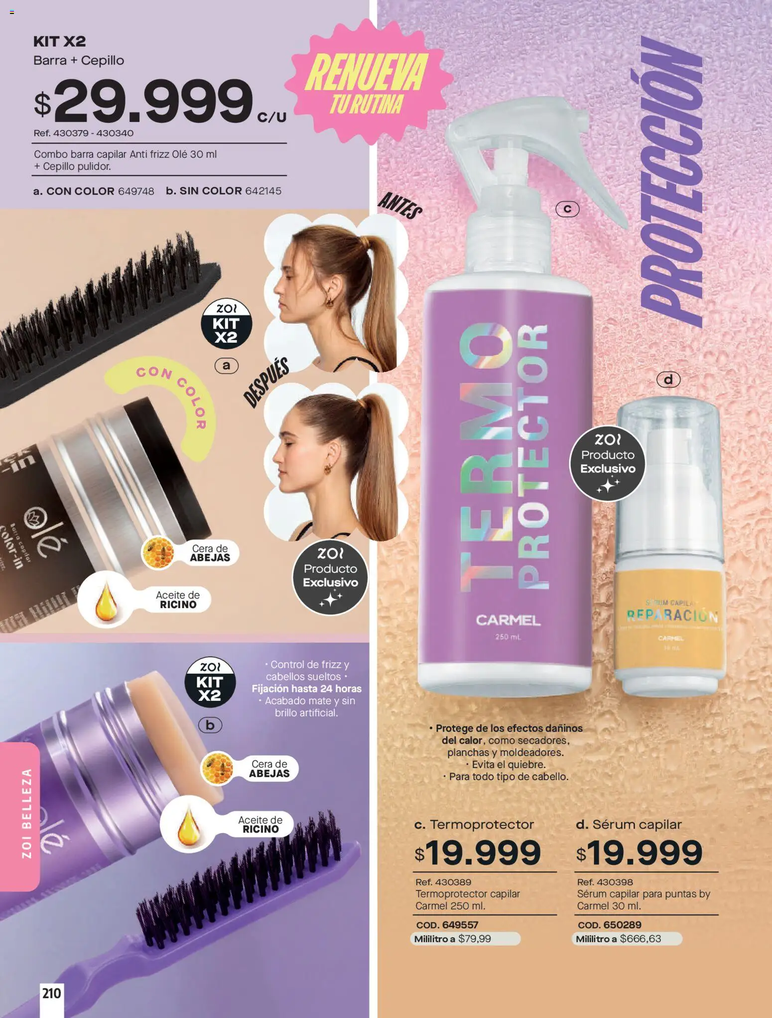 Pacifika revista - valida desde el 01.02.2026 | Página: 210 | Productos: Serum, Cera, Cepillo, Aceite