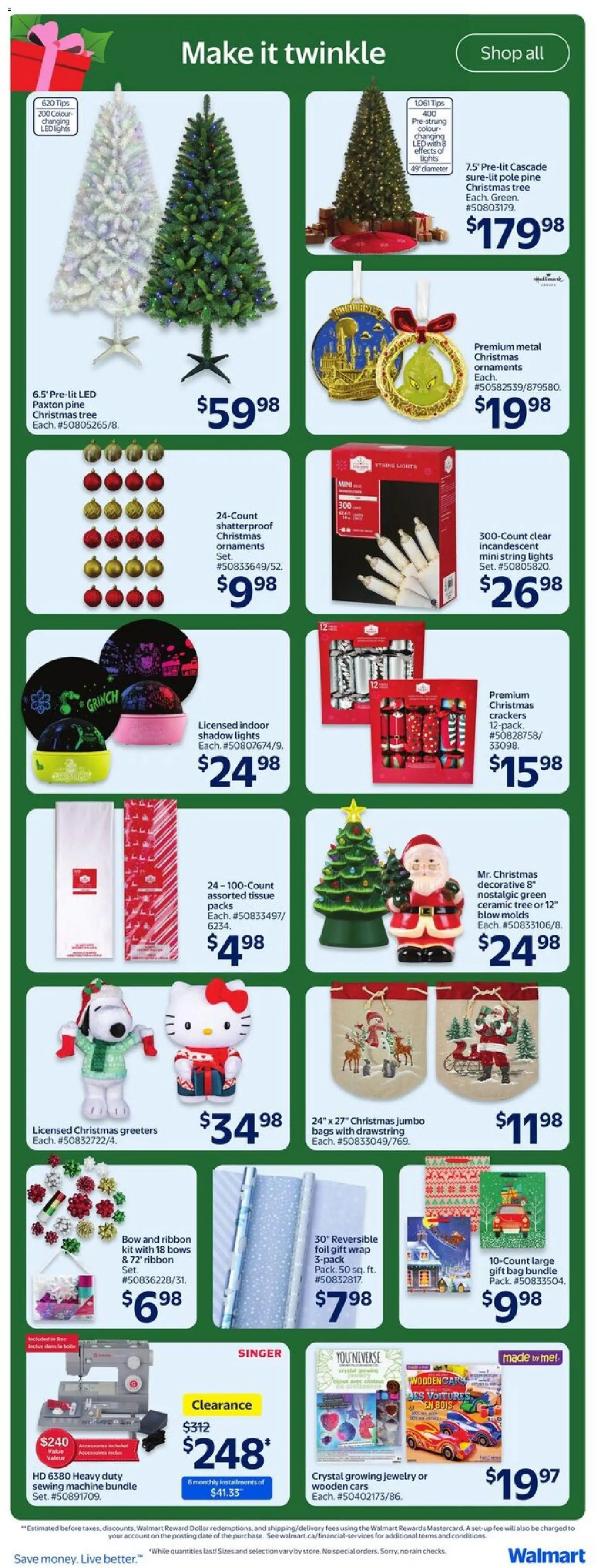 Walmart flyer valid from 11.12.2025 | Page: 18 | Products: Bag, Sewing machine