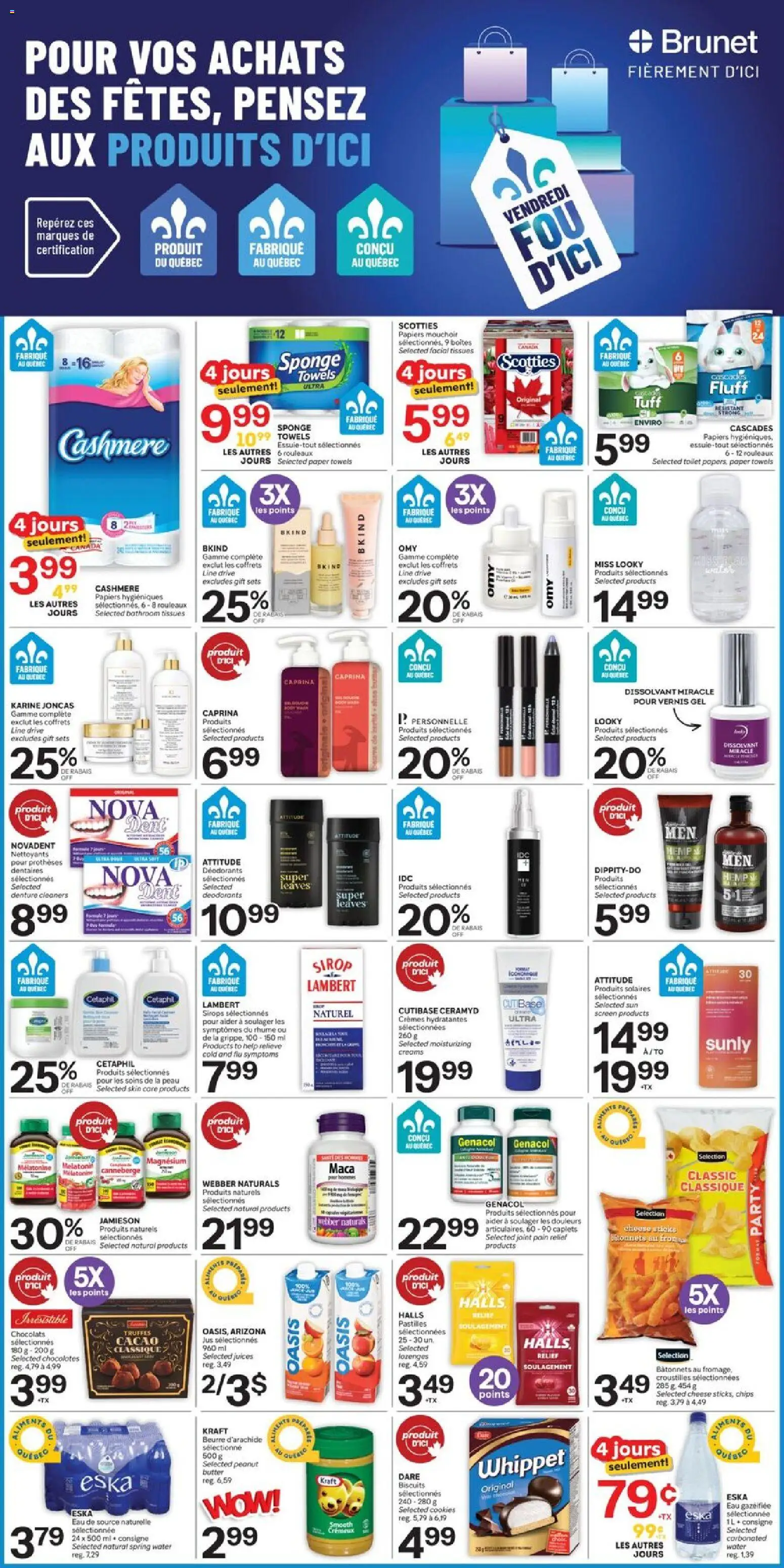 Brunet flyer valid from 27.11.2025 | Page: 10 | Products: Chips, Cookies, Sponge, Cheese