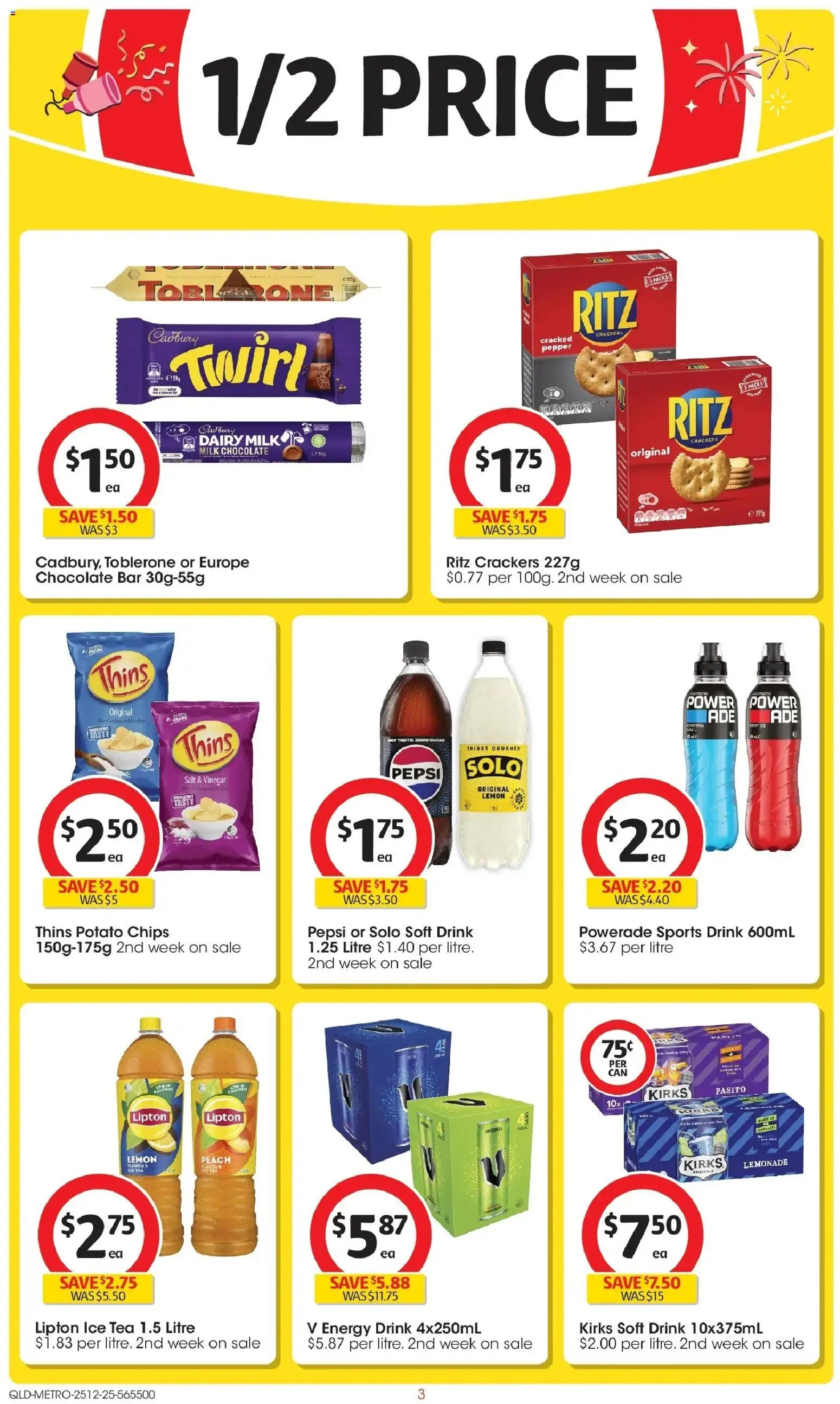 Coles catalogue - valid from 25.12.2025 | Page: 3 | Products: Tea, Pepsi, Salt, Vinegar