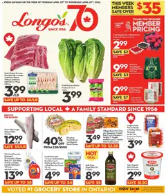 Preview of Longo's weekly flyer / circulaire from shop Longo's valid from 23.04.2026