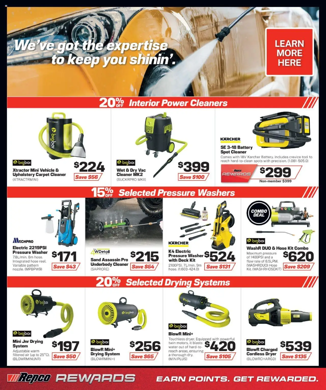 Repco catalogue - valid from 15.10.2025 | Page: 4 | Products: Battery, Carpet, Water, Washer