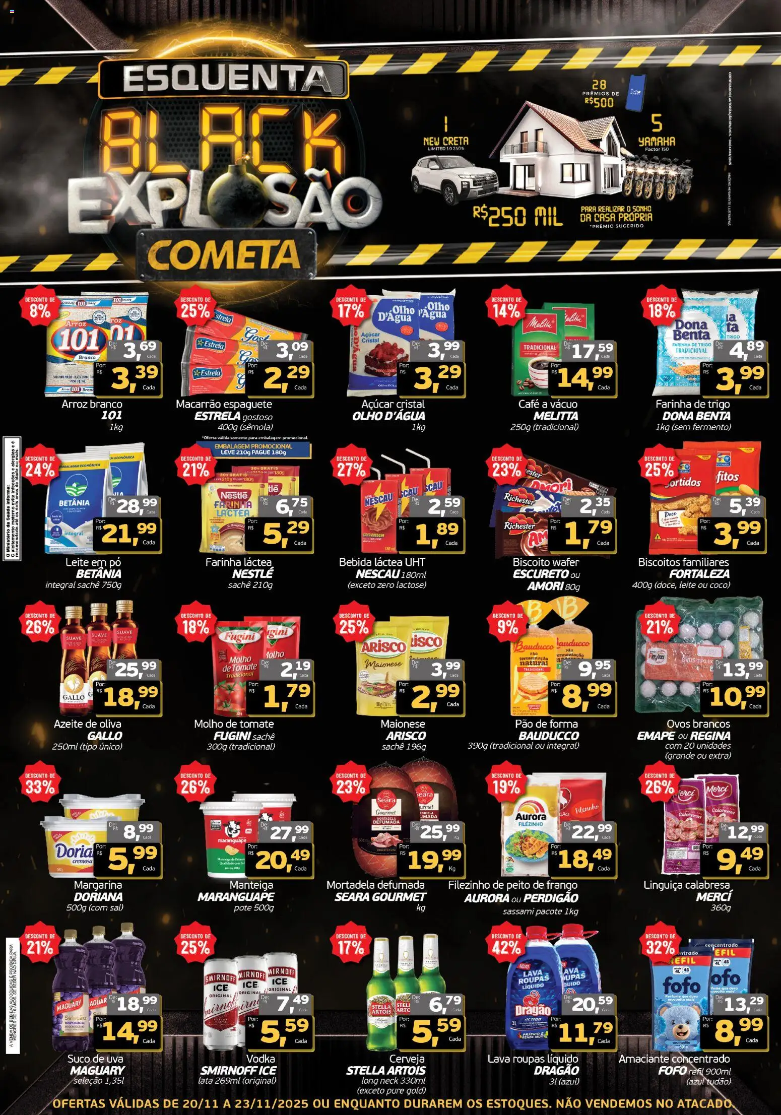 Cometa Supermercados Folheto - válido de 20.11.2025 | Página: 1 | Produtos: Pó, Ovos, Pão, Açúcar