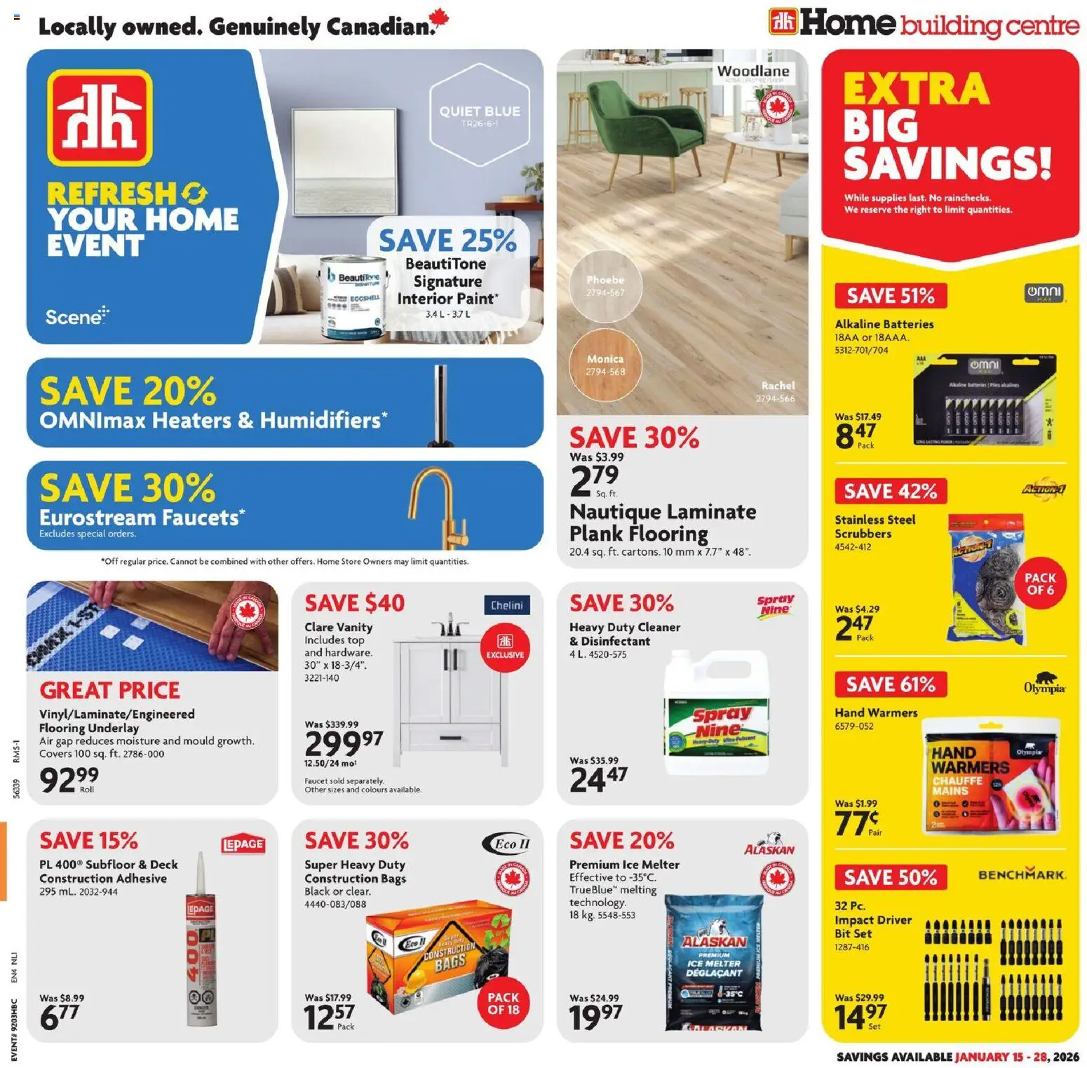 Home Hardware flyer valid from 15.01.2026 | Page: 1