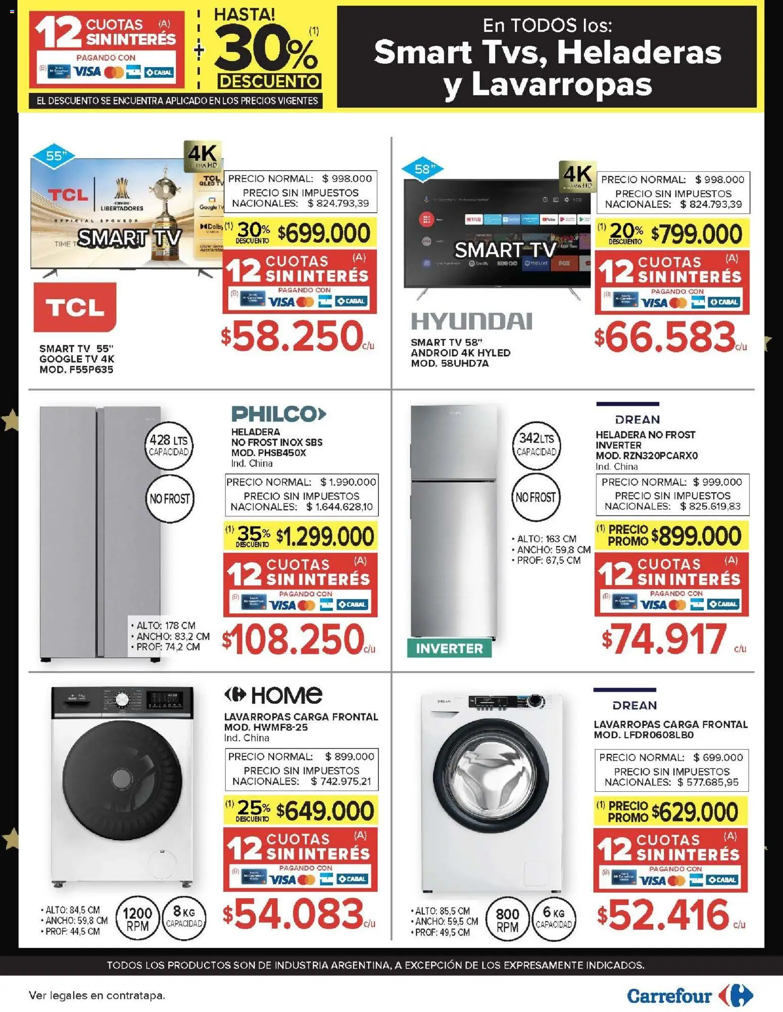 Carrefour - Hiper  │ válido desde el 19.12.2025 | Página: 30 | Productos: Lavarropas, Heladera